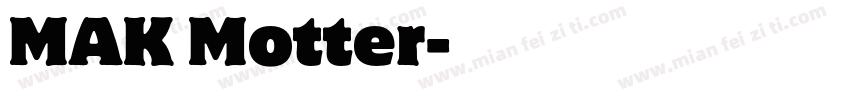 MAK Motter字体转换